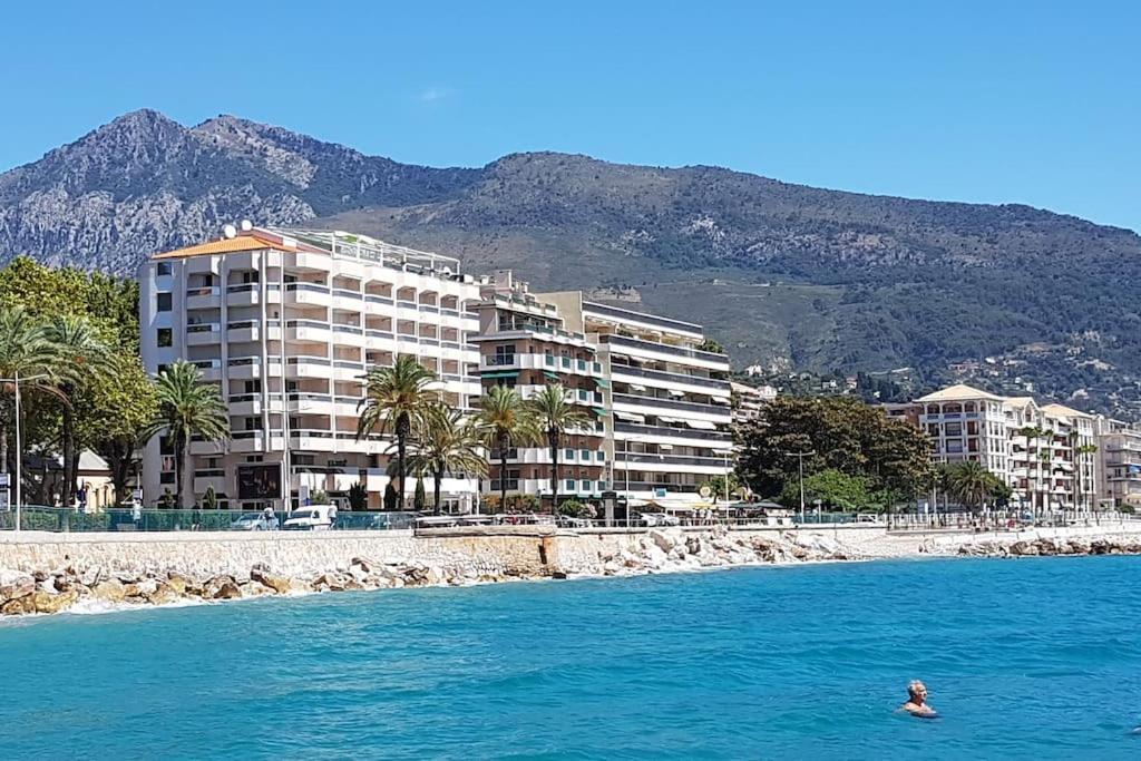 Appartement Bord De Mer Avec Garage Mentona Zewnętrze zdjęcie